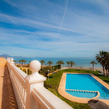 Lovely Apartment Beach Front & Pool El Campello Exteriör bild